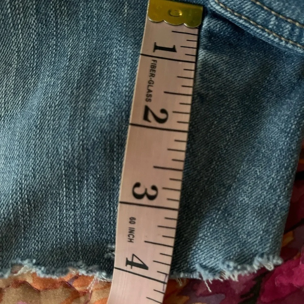 Upcycled Reworked Patchwork Denim Shorts Size 12 - Picture 12 of 14